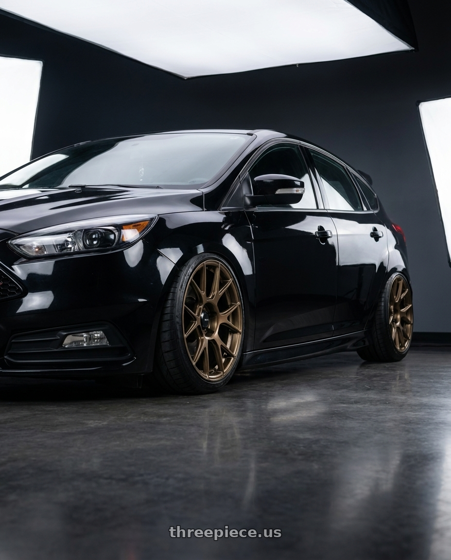 2017 Ford Focus ST with Konig Ampliform 5x114.3 19x9.5+25 Gloss Bronze wheels