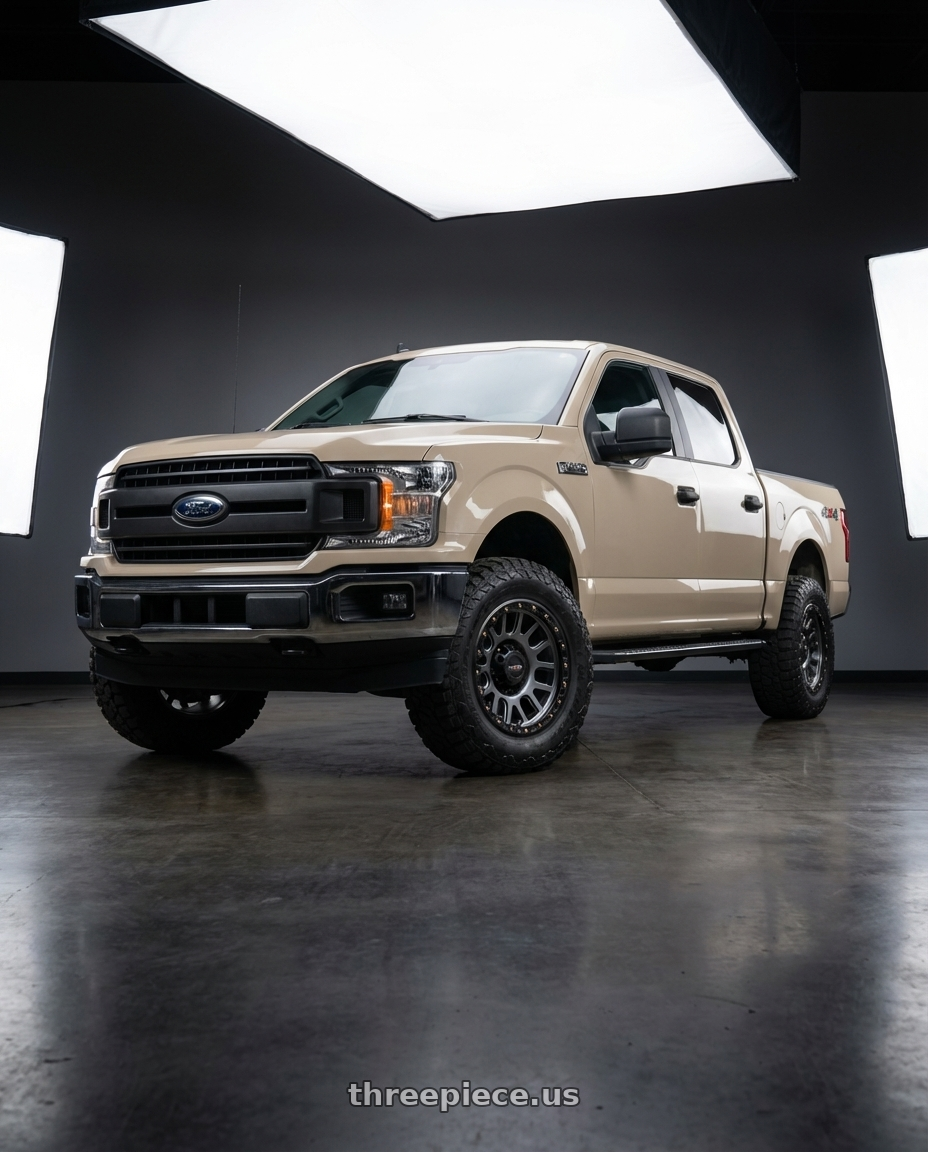 2019 Ford F-150 with Vision Off-Road 111 Nemesis 6x135 20x9+0 Gunmetal wheels