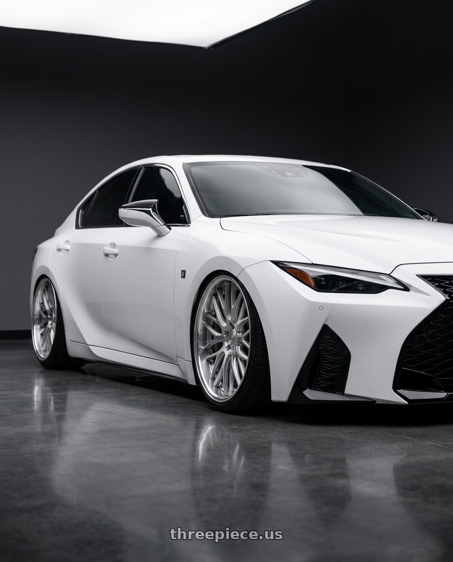2022 Lexus is300 f sport with Work Gnosis Gr204 5x114.3 20x8.5+45 W Disk Composite Buffed And Brushed wheels