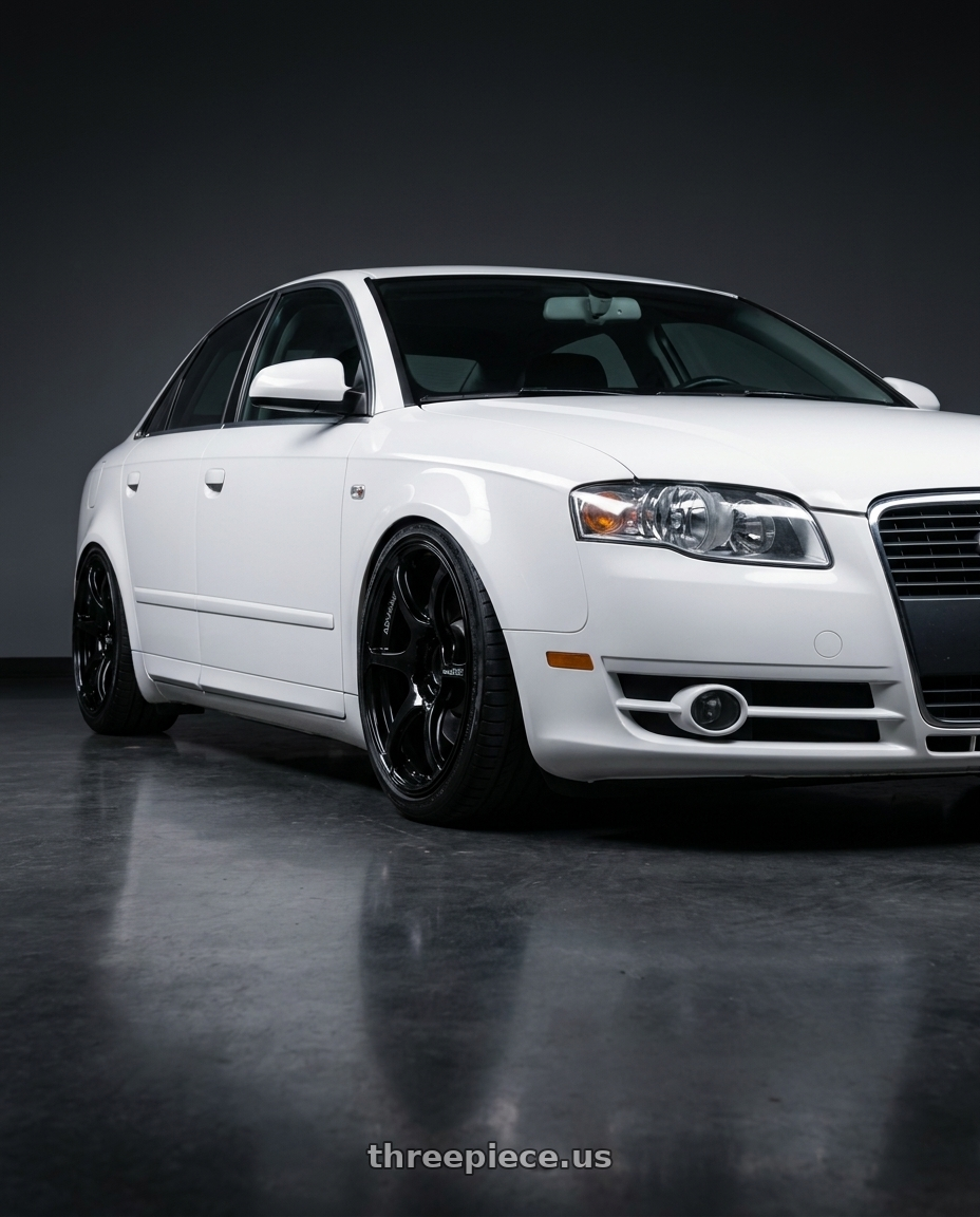 2010 Audi A4 B7 with Advan RGIII 5x112 18x8+42 Gloss Black wheels