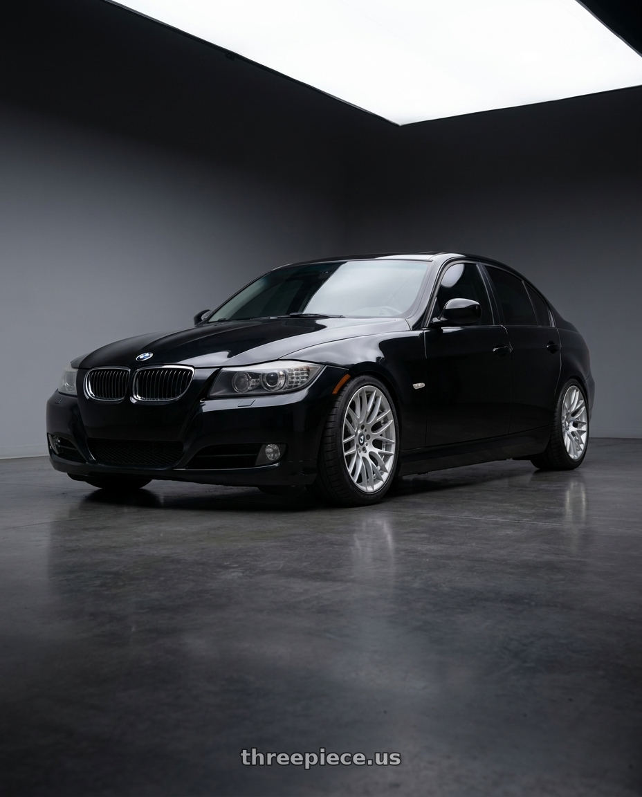 2011 bmw 335d with Avant Garde Wheels M359 5X120 18x9.5 +33 Hyper Silver wheels