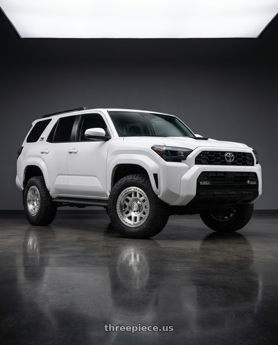 2022 Toyota 4Runner with KMC KM229 MACHETE CRAWL BEADLOCK 6X139.7 17X9 -38 MACHINED wheels