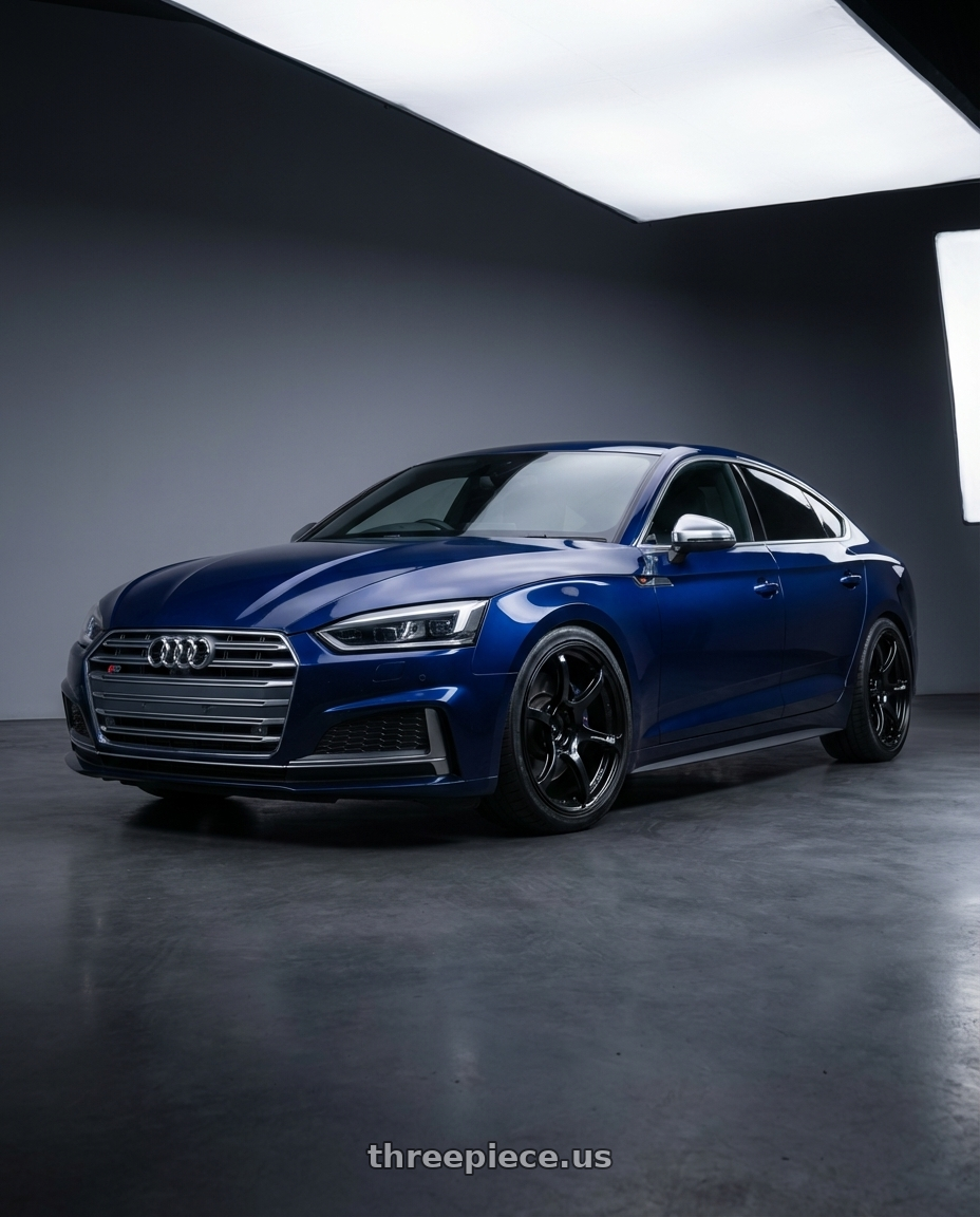 2014 Audi S5 B8 with Advan RGIII 5x112 19x8.5+45 Gloss Black wheels