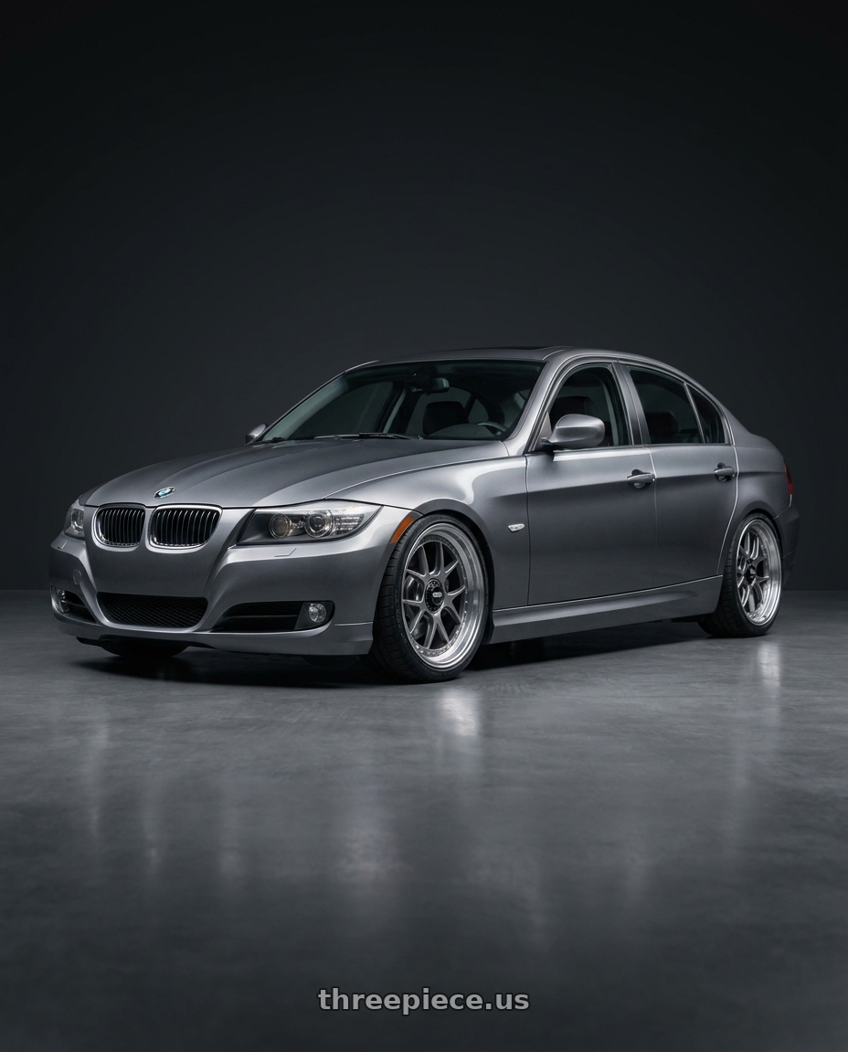 2009 e90 323i, space grey metallic with BBS FIR Center Lock 20x12 +44 wheels