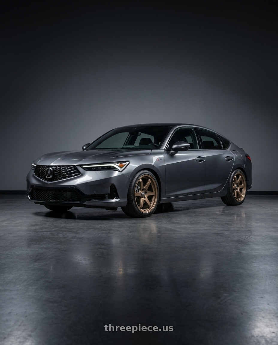 2023 Acura Integra A spec with ESR Wheels APEX SERIES AP6 5x114.3 18x9.5 +35 Matte Bronze wheels