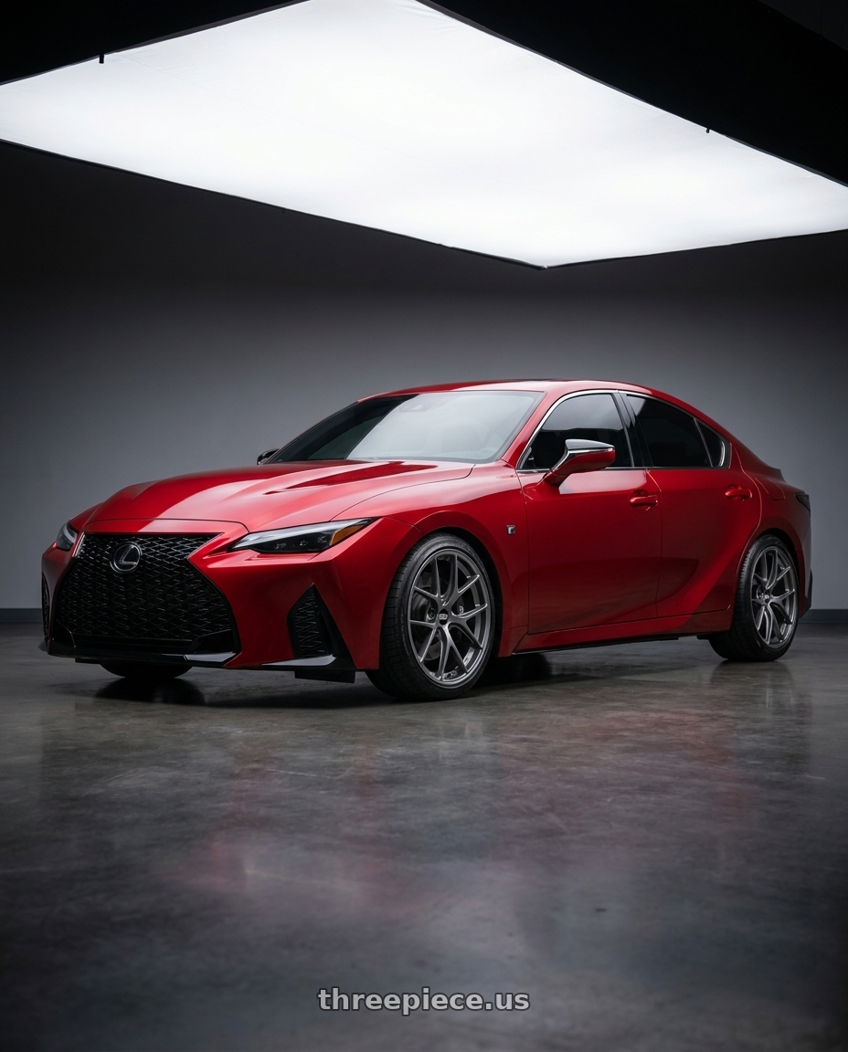 2023 Lexus IS500 with BBS FI 5x120 20x9.5 +26 Titanium wheels