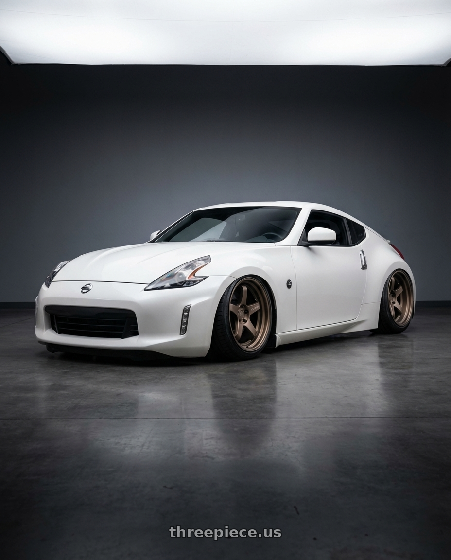 2019 Nissan 370Z with ESR Wheels APEX SERIES AP5 5x114.3 19x9.5 +22 Matte Bronze wheels