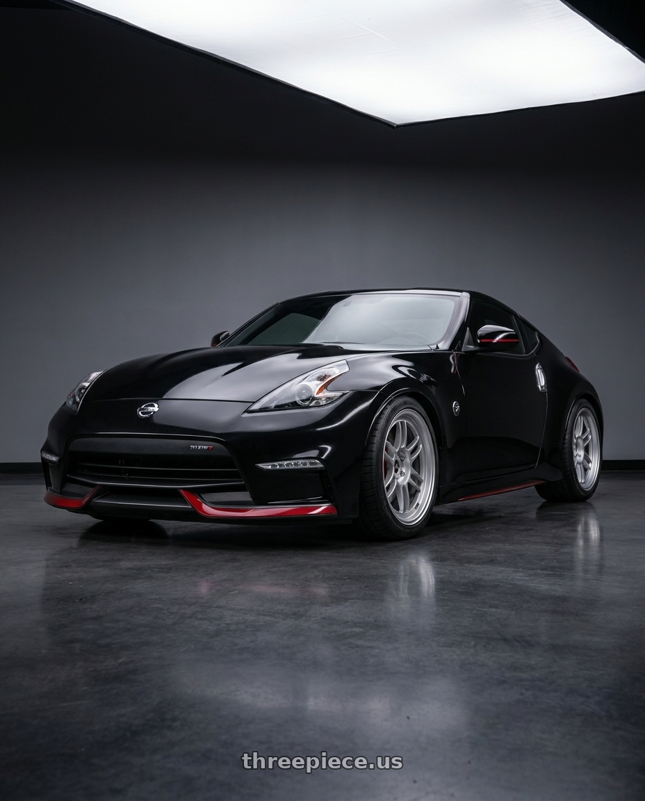 2020 Nissan 370Z Sport Touring with Enkei RPF1 5x114.3 18x9.5+15 Silver wheels