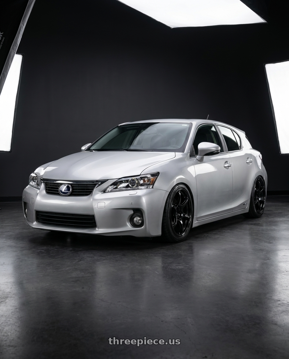 2011 Lexus CT200h with Advan RGIII 5x100 17x7.5+50 Gloss Black wheels