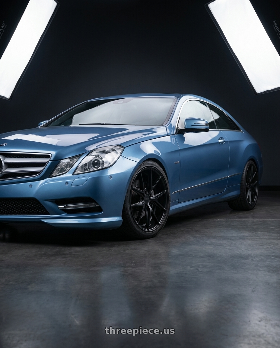 2014 Mercedes-Benz E-Class Coupe C207 with Niche 1PC M117 MISANO 5X112 19X8.5 +34 MATTE BLACK wheels