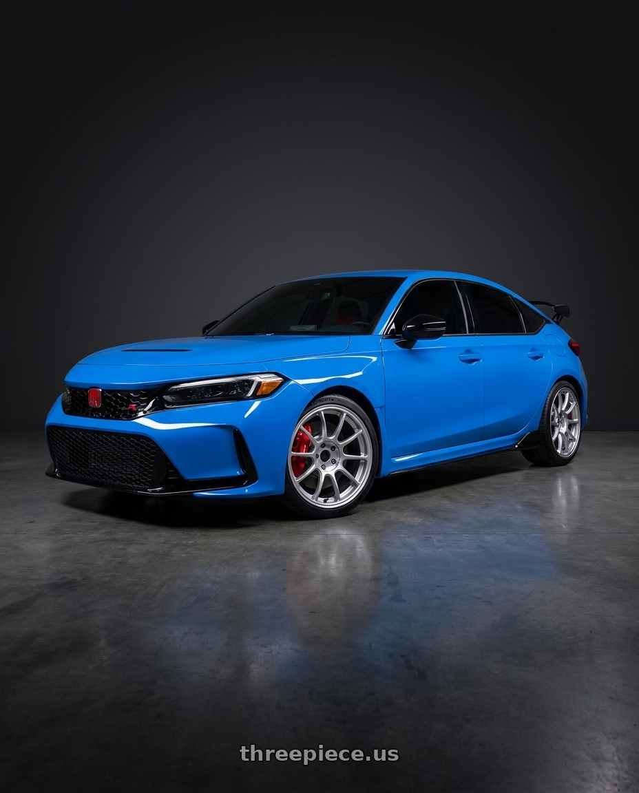 2025 Honda civic type r with Volk Racing ZE40 M-SPEC 5x120 18x10+40 Diamond Silver wheels