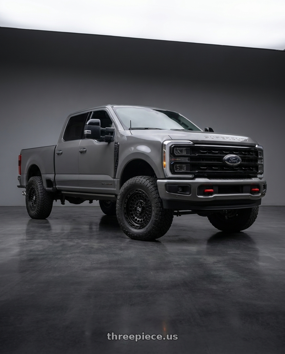 2024 Ford F350 with Black Rhino SENTINEL 8X180 17X8.5 -18 MATTE BLACK wheels