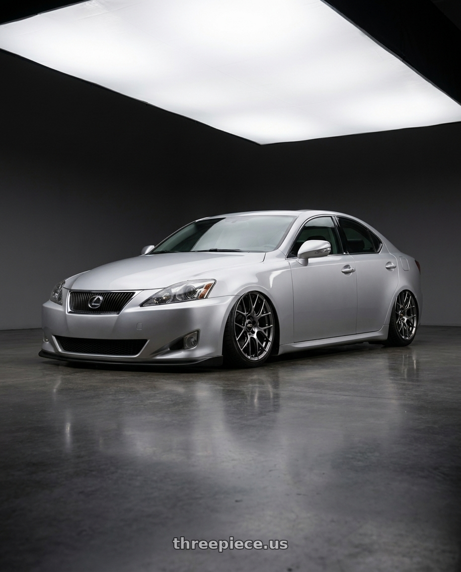 2010 Lexus is250 with BBS RE-V7 5x112 19x9.5 +36 Diamond Black wheels