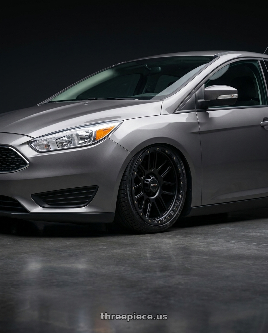 2017 Ford focus with Vision Off-Road 111 Nemesis 5x127 20x9+0 Matte Black wheels