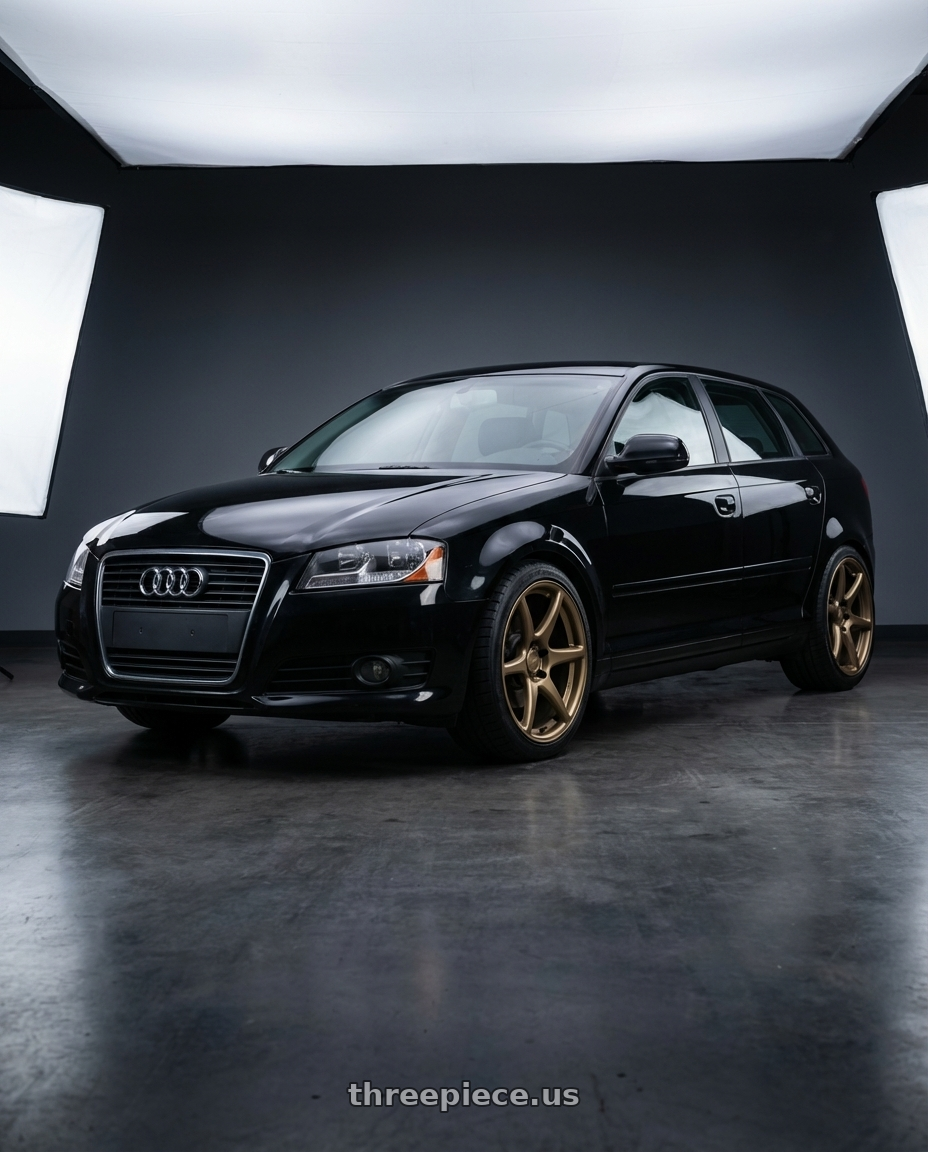 2012 Audi A3 8P with Kansei K11B Tandem 5X112 18x8.5 35 Bronze wheels