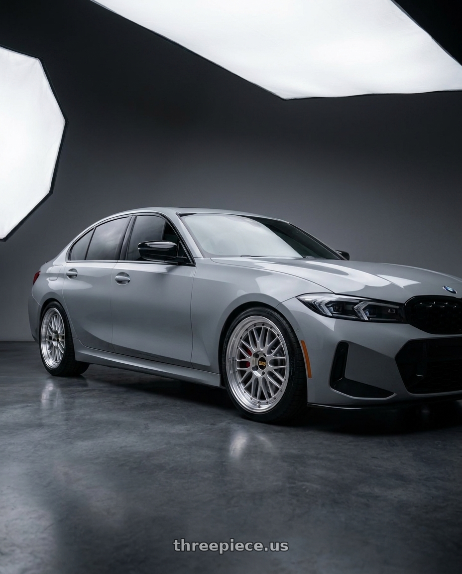 2023 BMW M340i with BBS LM 5x112 19x9.5+38 Diamond Silver wheels