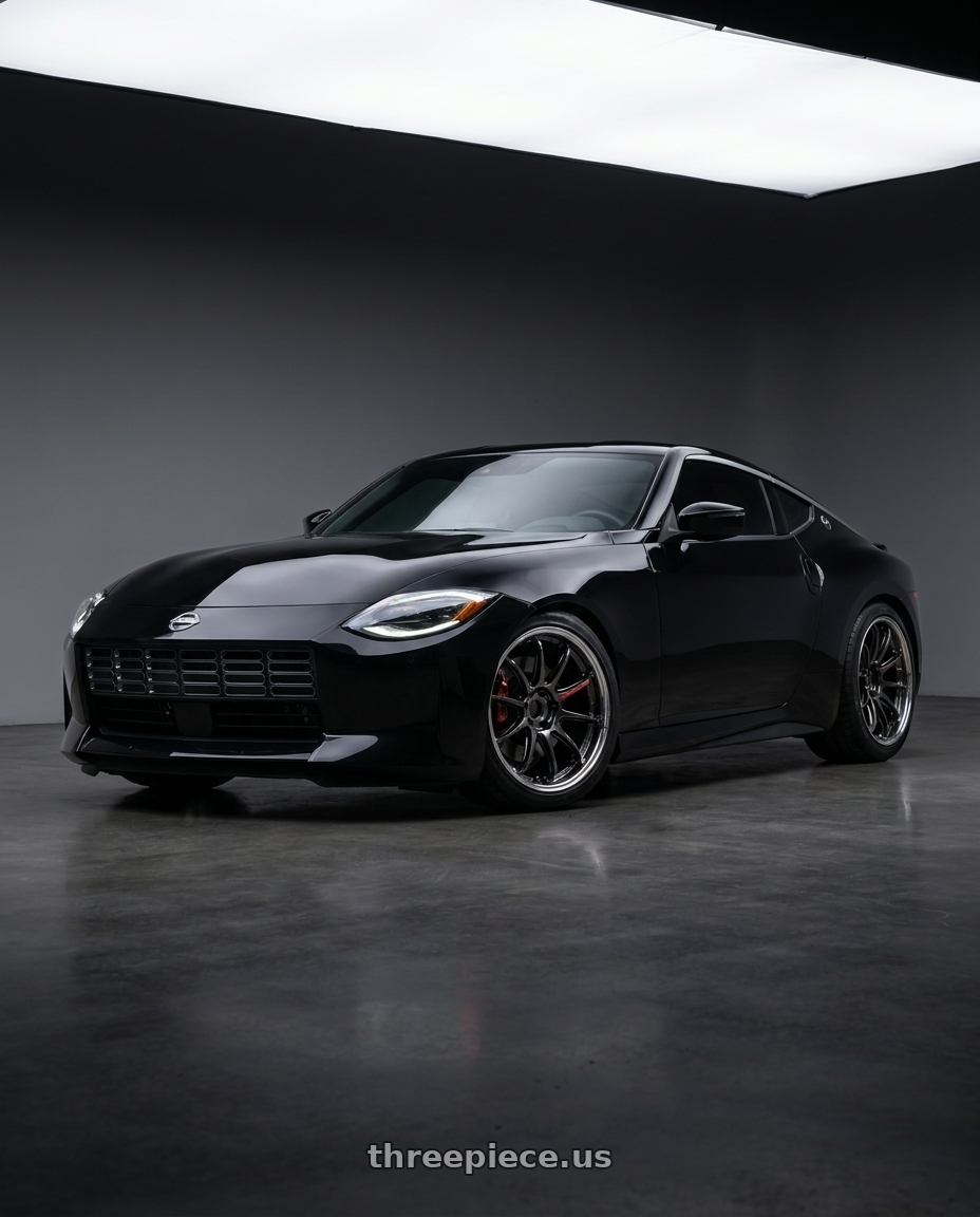 2024 Nissan z with Work Zr10 2P 5x114.3 19x9.5 +18 Glim Black wheels
