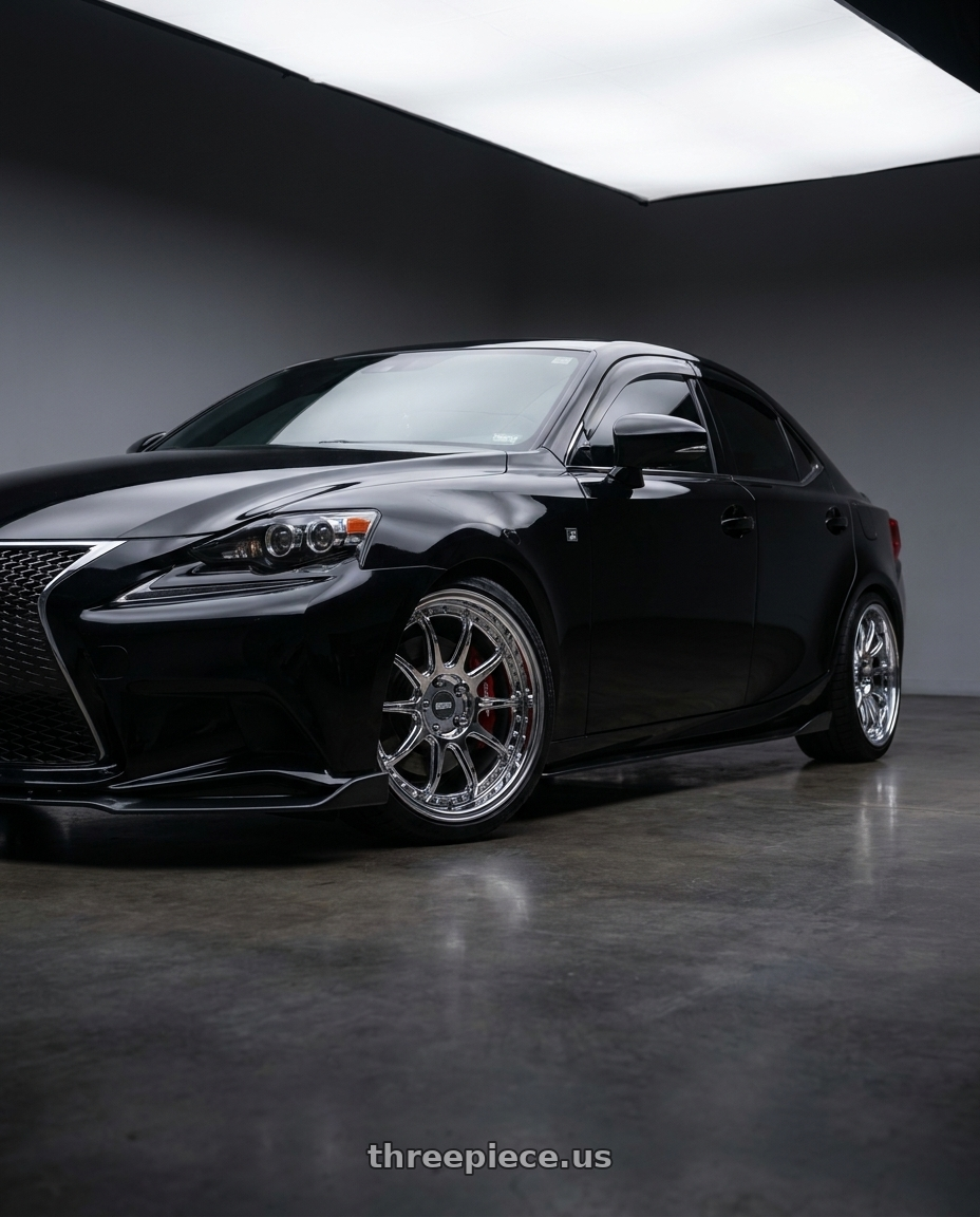 2017 Lexus is300 f sport with ESR Wheels CS12 5x114.3 18x9.5 +35 Vacuum Chrome wheels