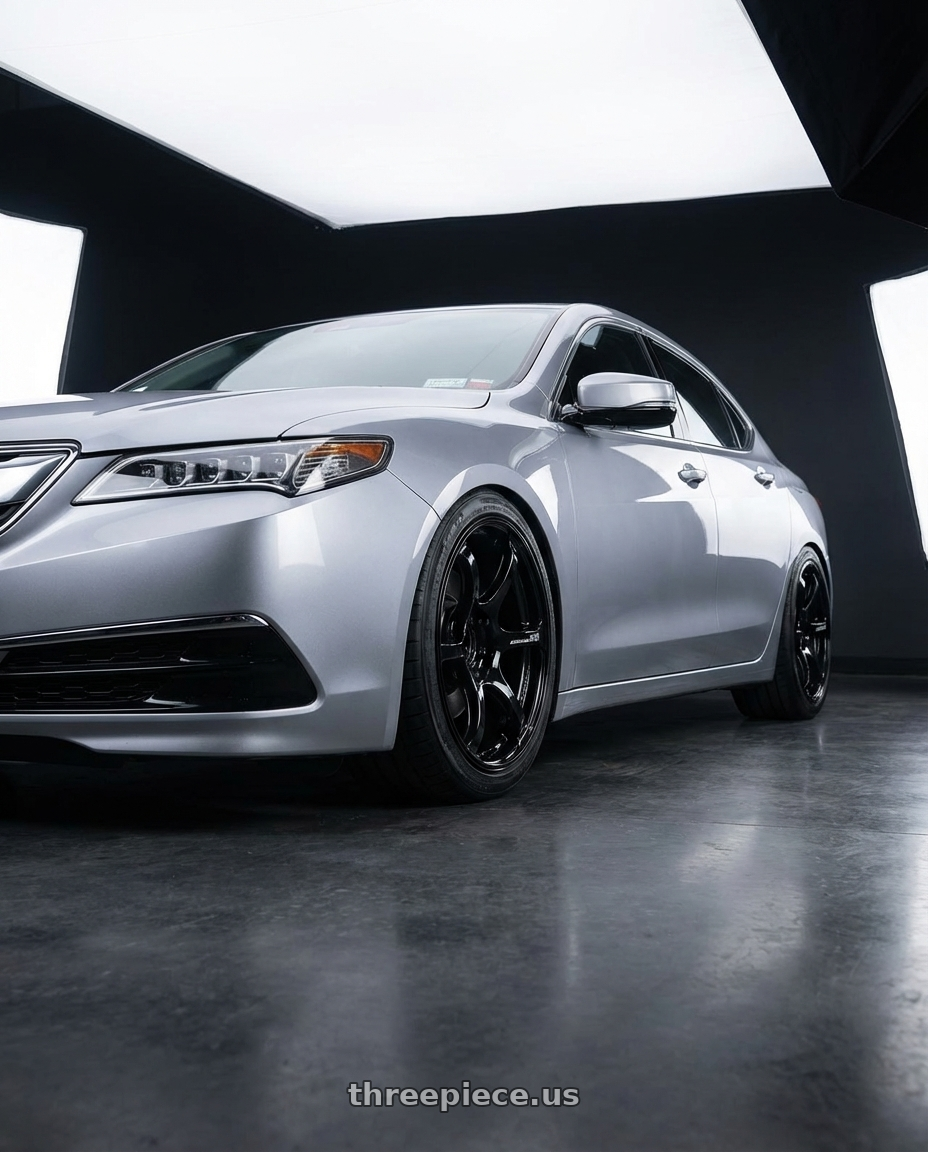 2019 Acura TLX with Advan RGII 5x114.3 19x10+35 Gloss Black wheels