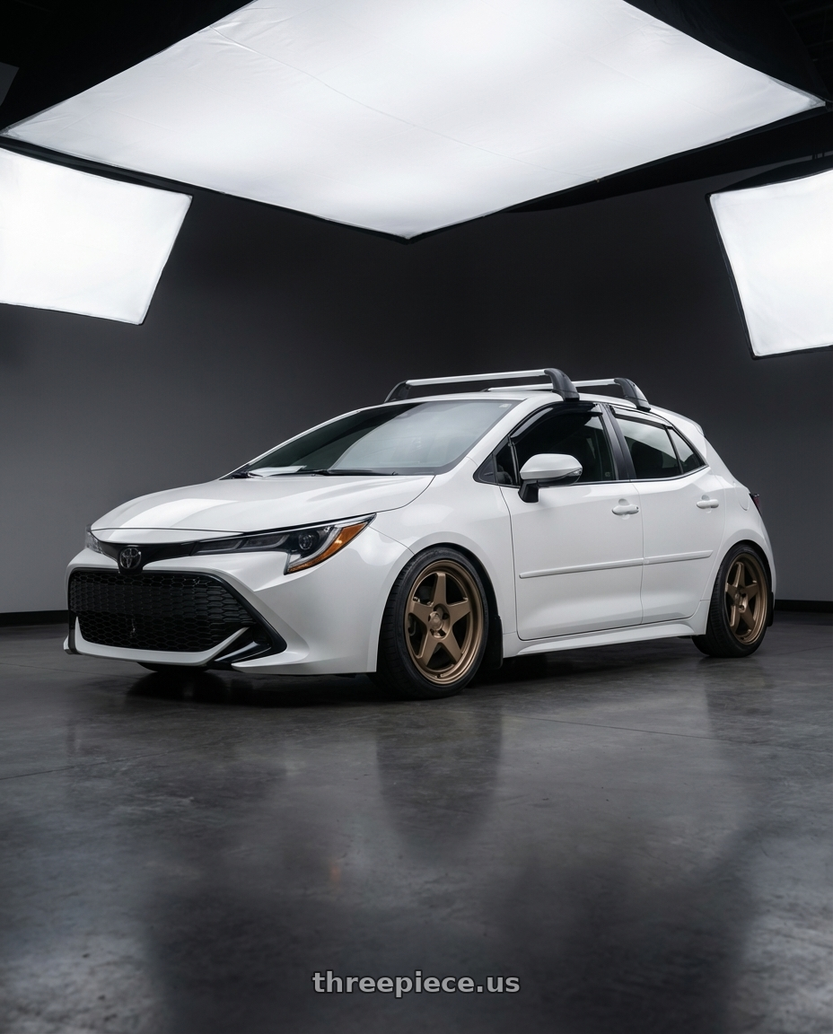 2025 Toyota Corolla Hatchback with Kansei K12B KNP 5X100 17x9 35 Bronze wheels