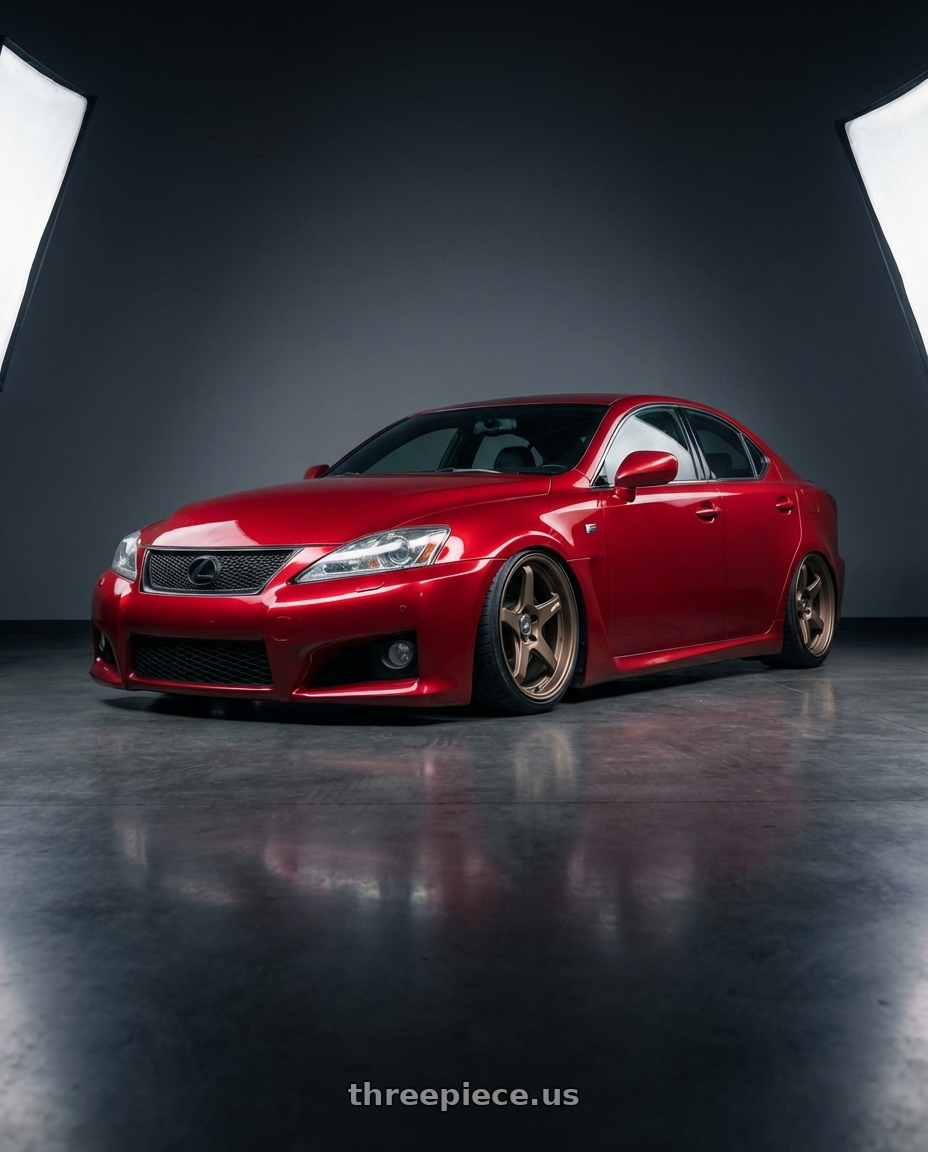 2012 Lexus IS-F with ESR Wheels APEX SERIES AP5 5x114.3 19x11 +22 Matte Bronze wheels