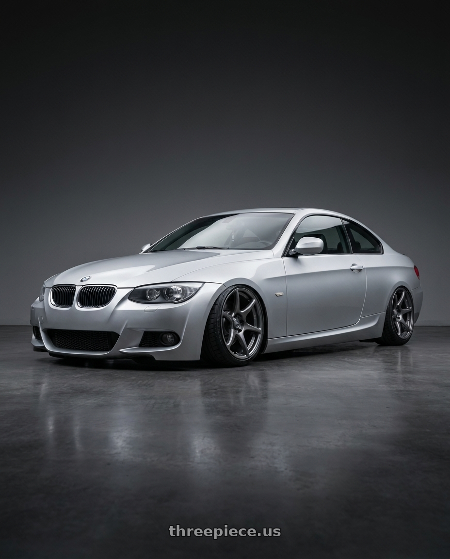 2012 BMW 3 Series E92 with Kansei K11G Tandem 5X120 18x8.5 35 Gunmetal wheels