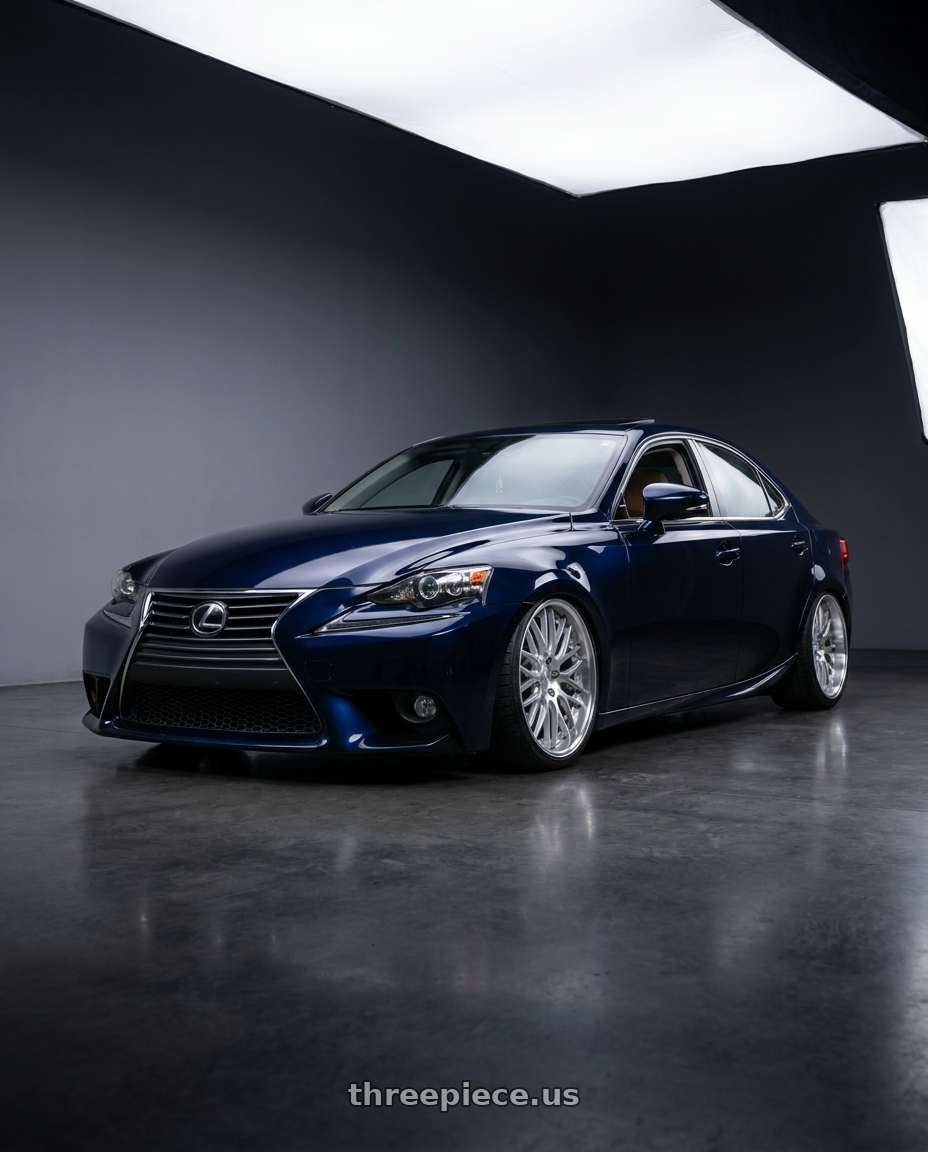 2015 lexus is250  with Work Gnosis Gr204 5x114.3 19x9.5+45 A Disk Brush Silver Clear wheels