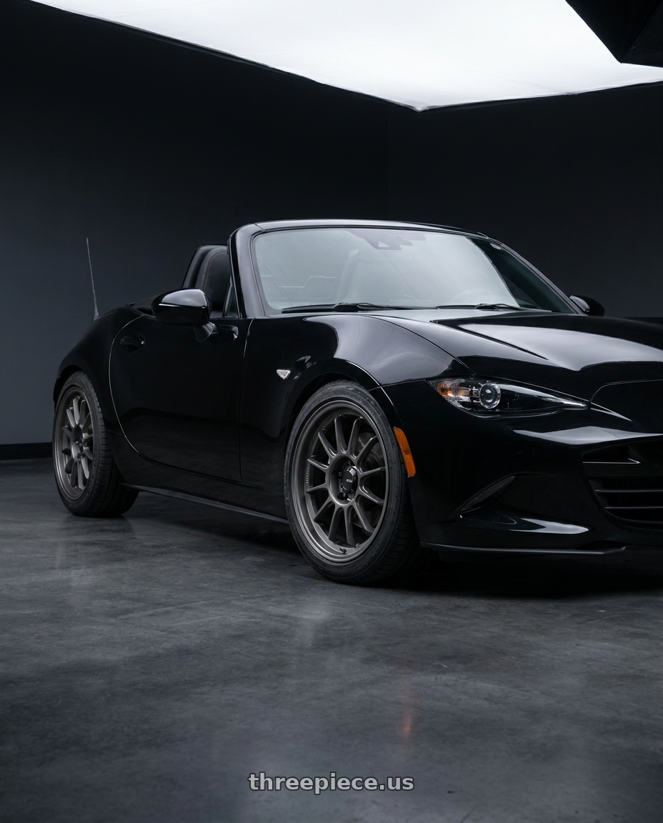 2016 mazda miata with Konig Hypergram 4x100 16x8+38 Matte Grey wheels