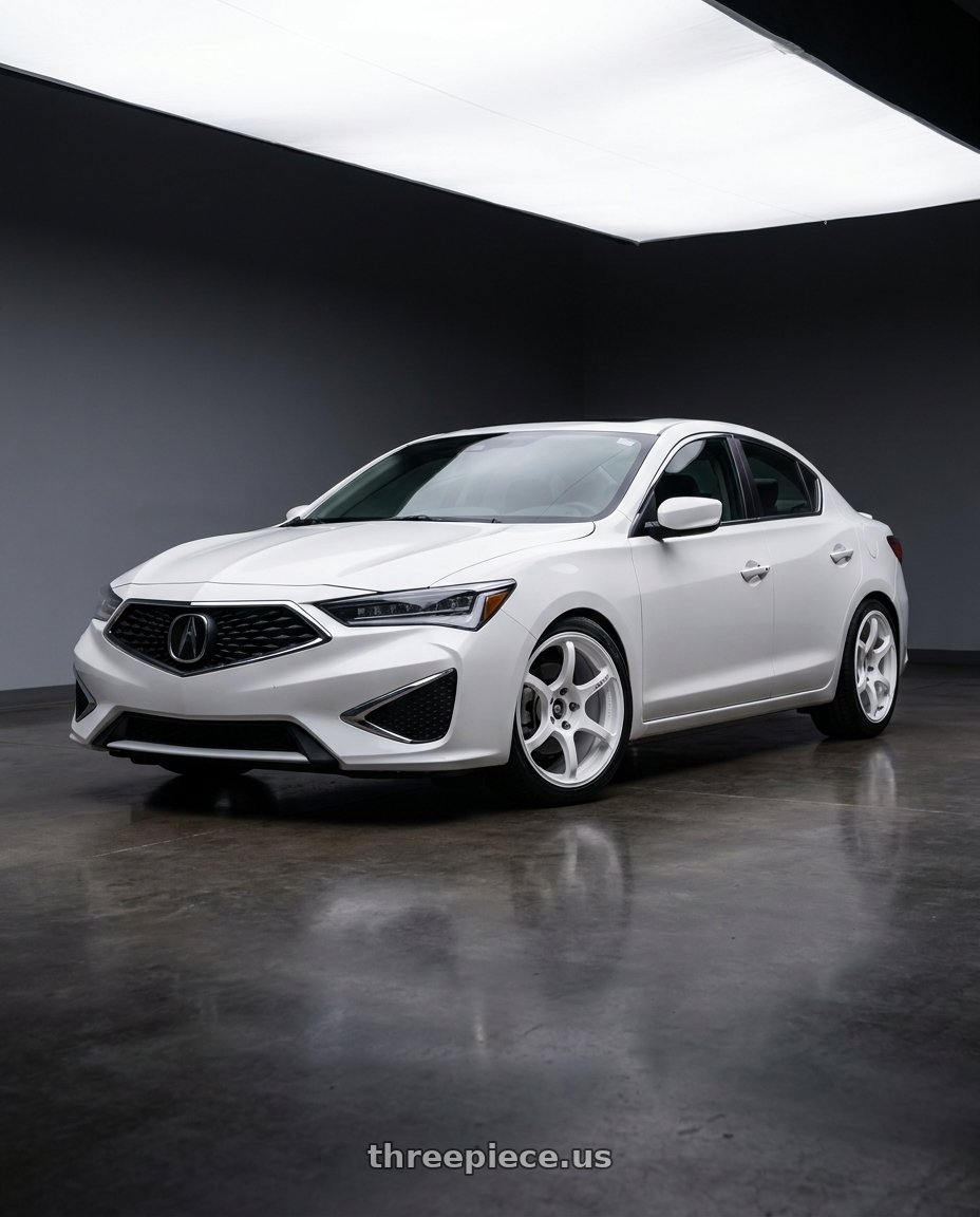 2022 Acura ilx with Advan Racing RG-4 5x114.3 18x7.5 +47 RACING WHITE METALLIC & RING wheels