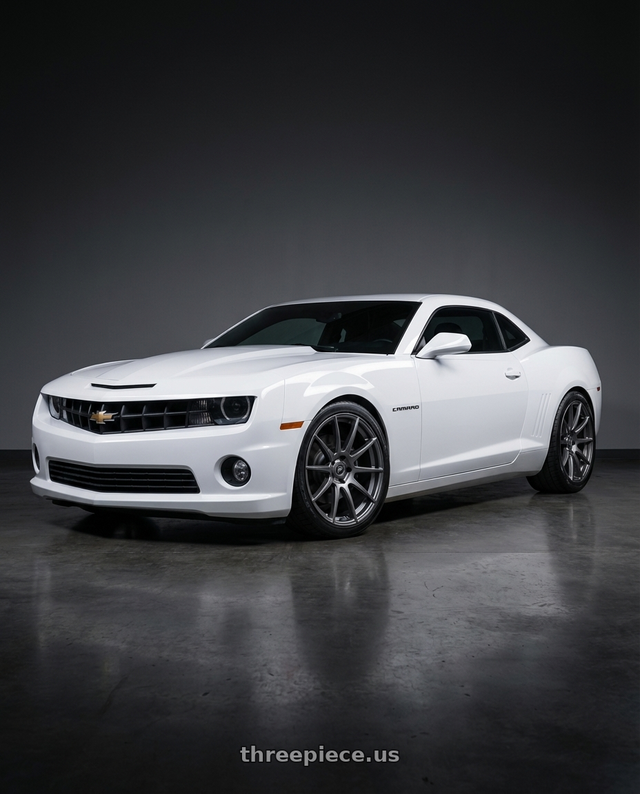 2014 Chevrolet Camaro 5th Gen with Forgestar CF10 5x120 20x9 +38 Gloss Anthracite wheels