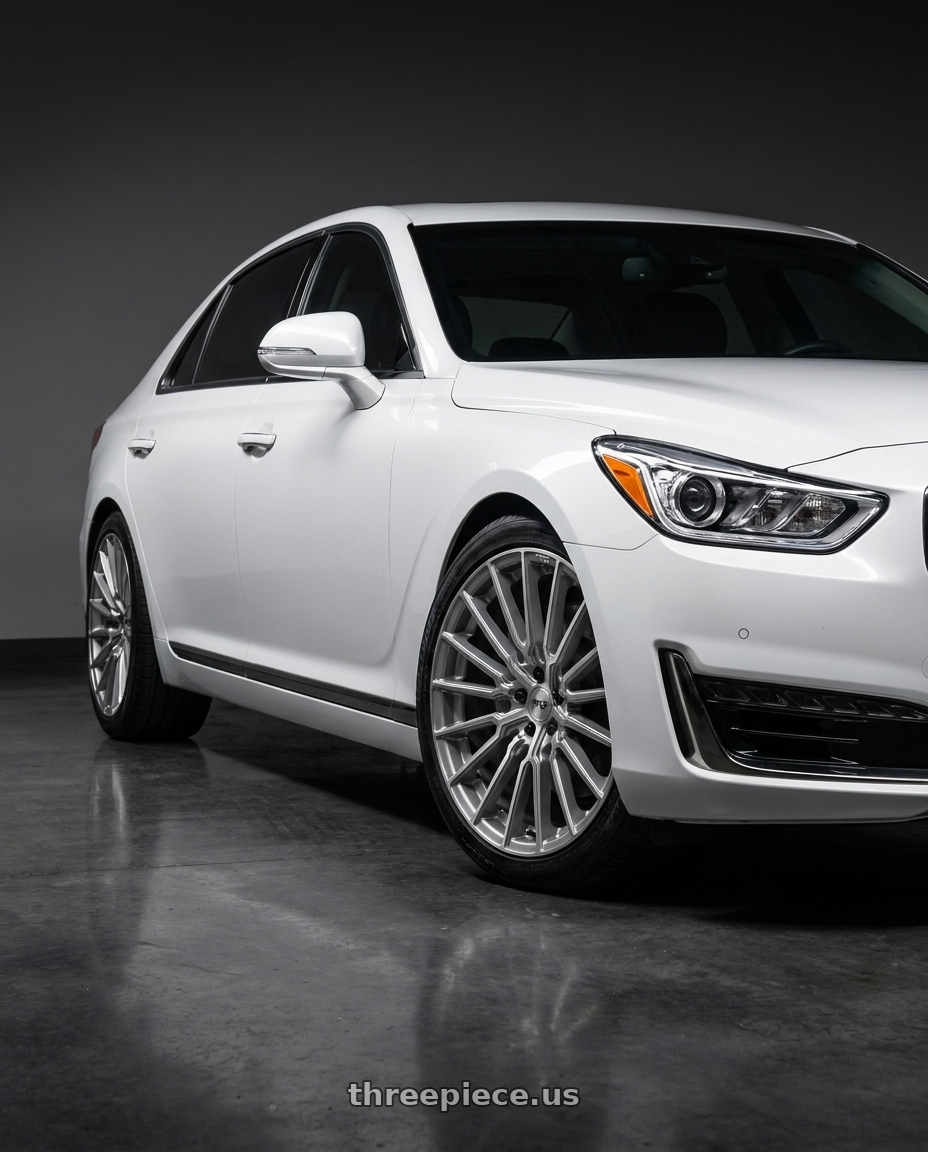 2018 genesis g90 ultimate with Niche 1PC M251 PREMIO 5X114.3 20X10.5 +40 PLATINUM BRUSHED wheels