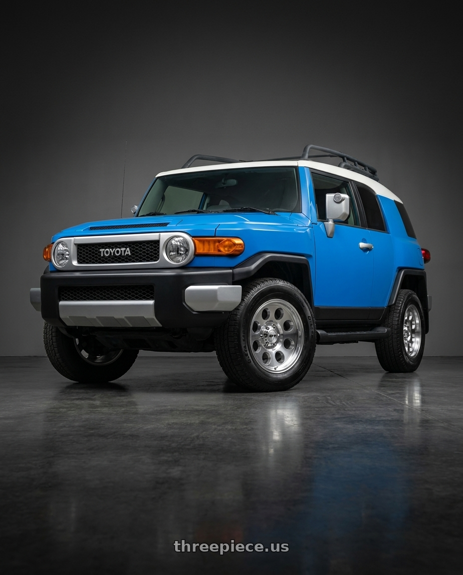 2007 Toyota FJ Cruiser with G-FX TR-16 6x139.7 16x8.5-6 Polished wheels