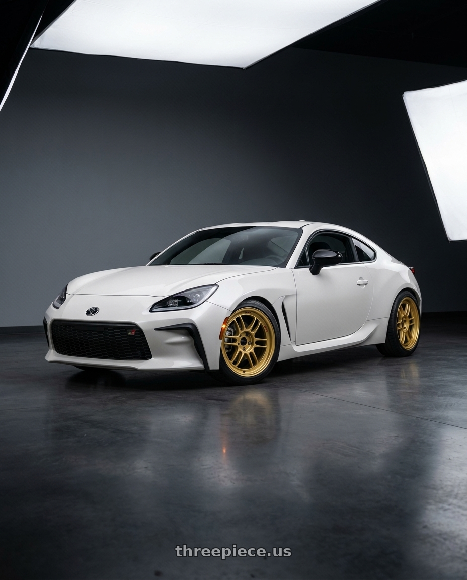 2022 Toyota GR86 Premium with Enkei RPF1 5x100 17x9+45 Gold wheels