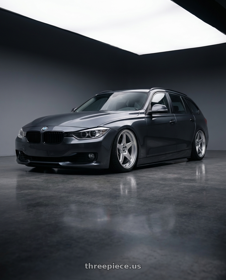 2016 BMW 3 Series F30 with ESR Wheels APEX SERIES AP5 5x120 19x9.5 +22 Hyper Silver wheels