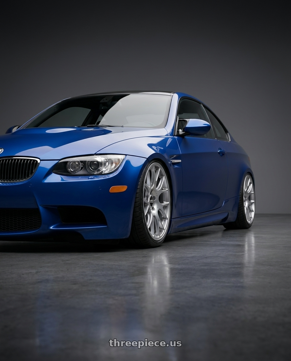 2008 Bmw e92 m3 with BBS CH-R 5x130 19x8.5 +51 Brilliant Silver Polished Rim Protector wheels
