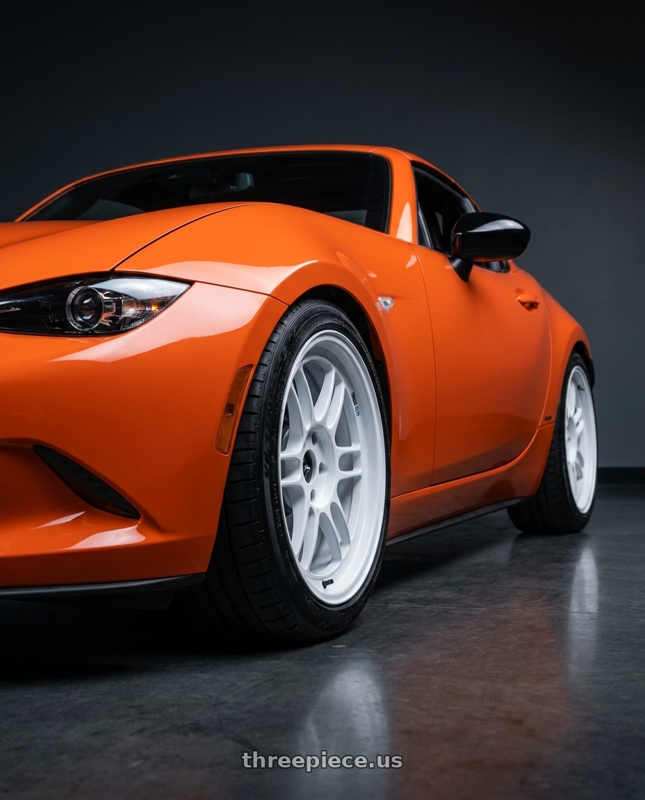 2019 mazda mx5 rf 30th anniversary with Enkei RPF1 5x114.3 17x9+35 Vanquish White wheels