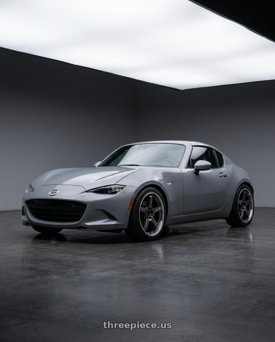 2025 mazda mx5 rf gt with Advan Racing GT BEYOND 4x100 17x8.0 +35 MACHINING & HYPER PLATINUM BLACK wheels
