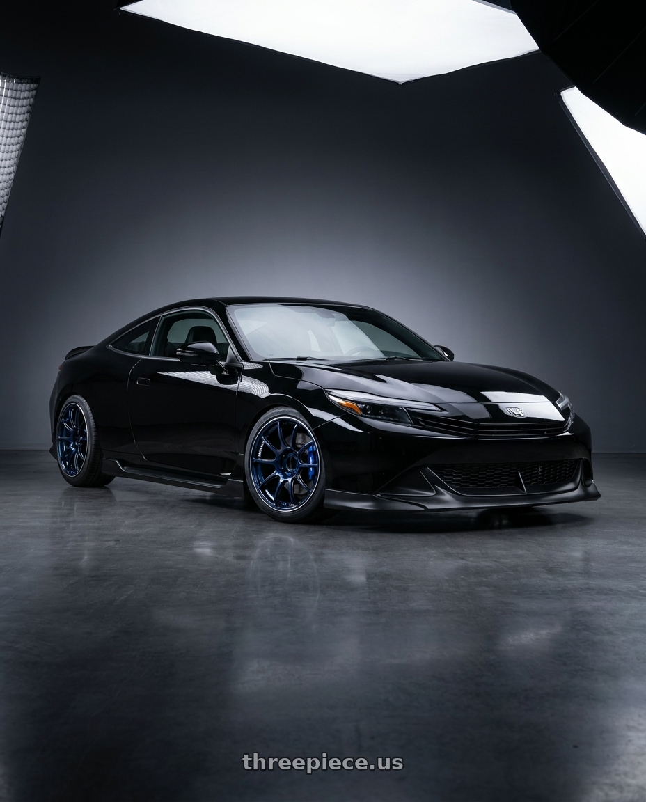 2026 honda prelude with Advan RZ II 5x114.3 18x10+35 Racing Indigo Blue and Ring wheels