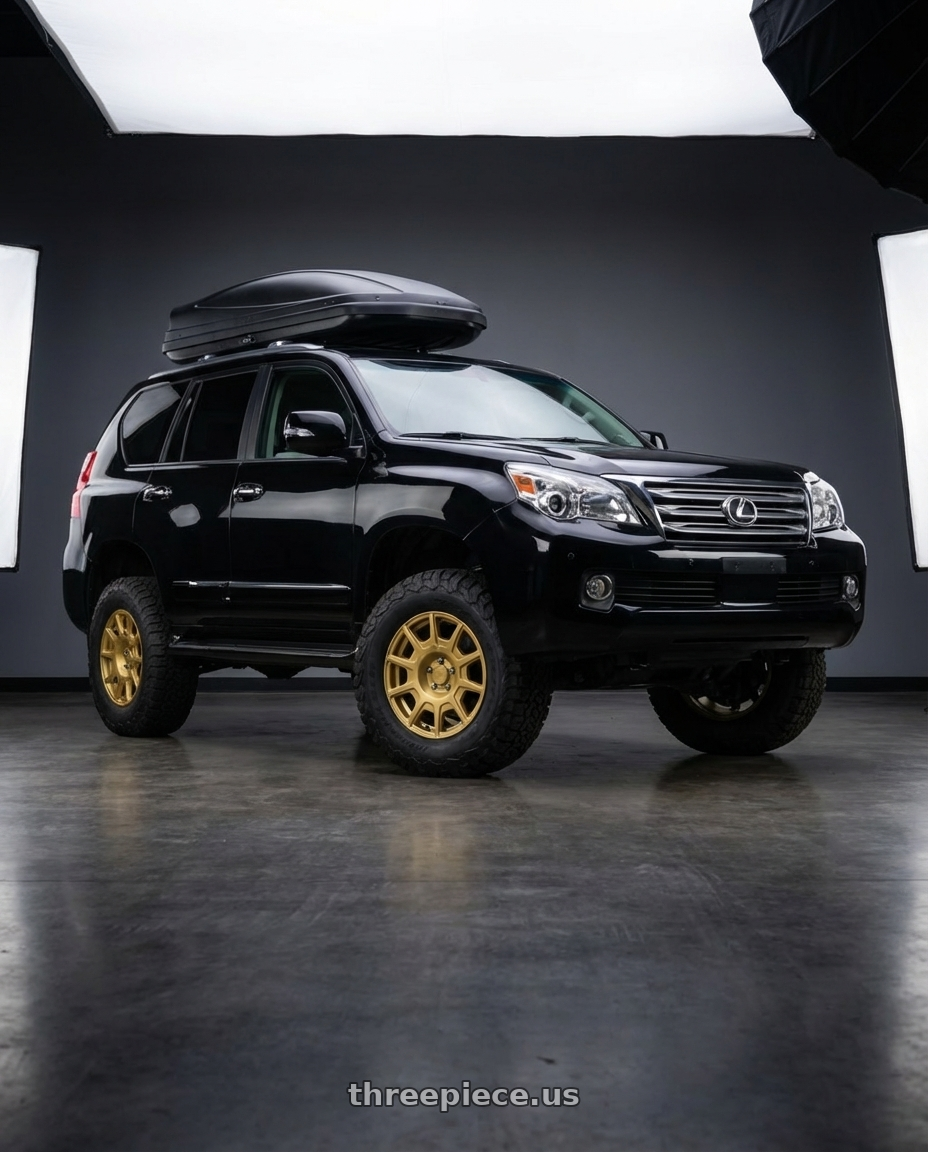 2011  Lexus GX460 with Motegi MR139 RF11 5X100 17X7.5 +40 RALLY GOLD wheels