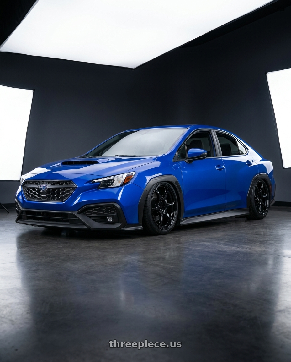 2024 Subaru WRX with Advan RGIII 5x114.3 19x10.5+25 Gloss Black wheels