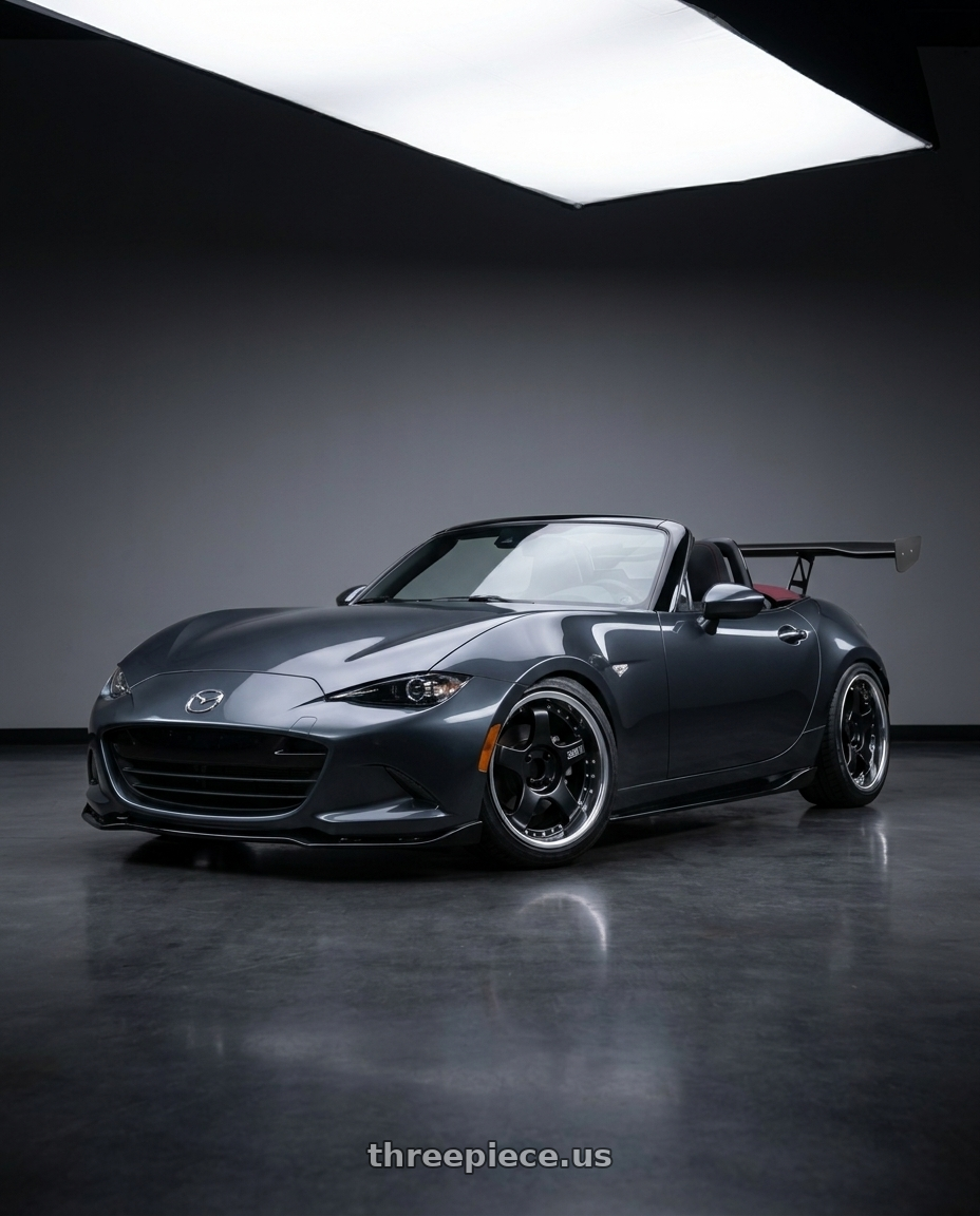 2021 Mazda Mx5  with SSR Professor SP1R 4X100 17X8.5 12 HP Disk Black wheels