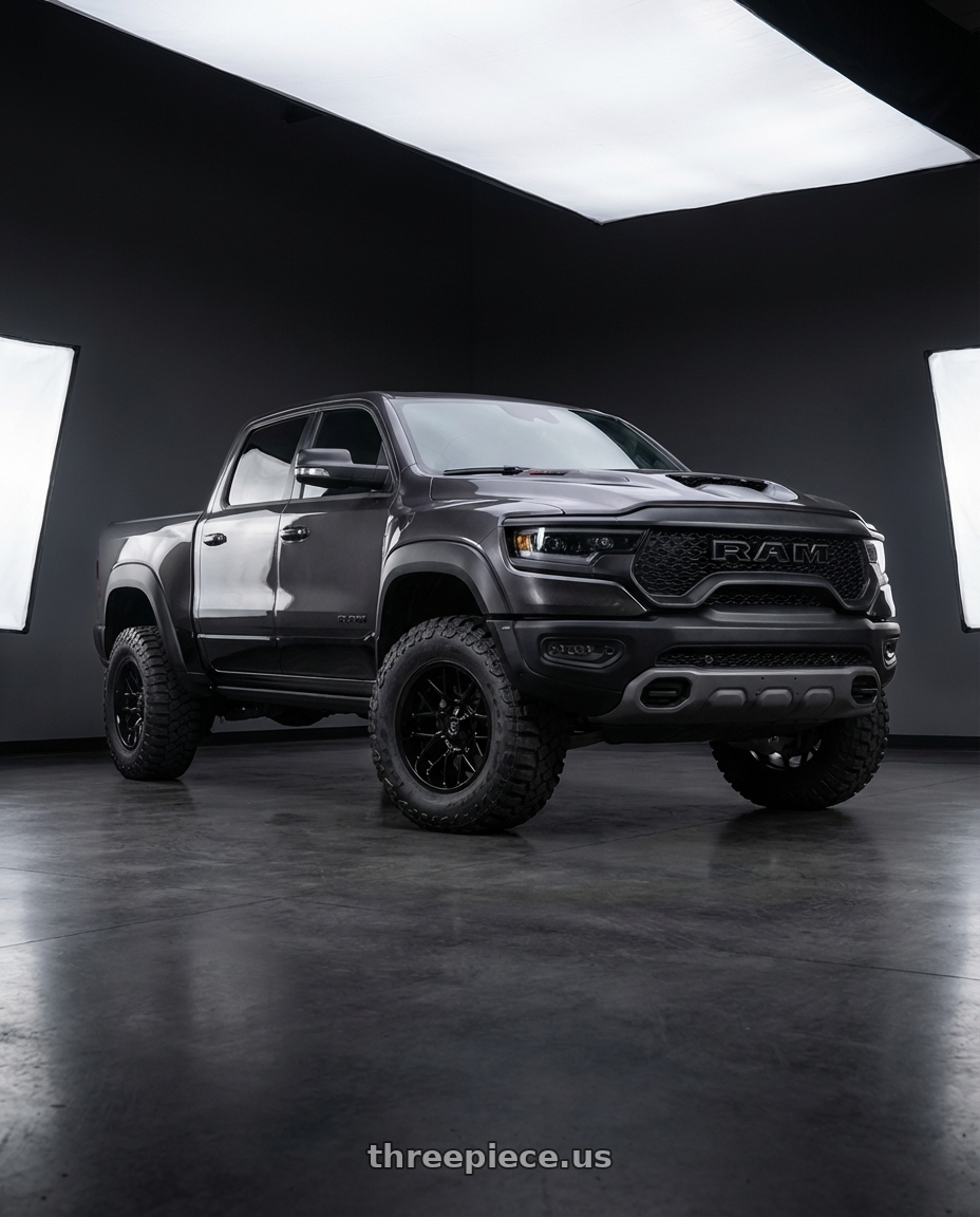 2022 Dodge Ram TRX with Gear Off Road 768B 5x114.3/5x127 20x10 -19 Gloss Black wheels