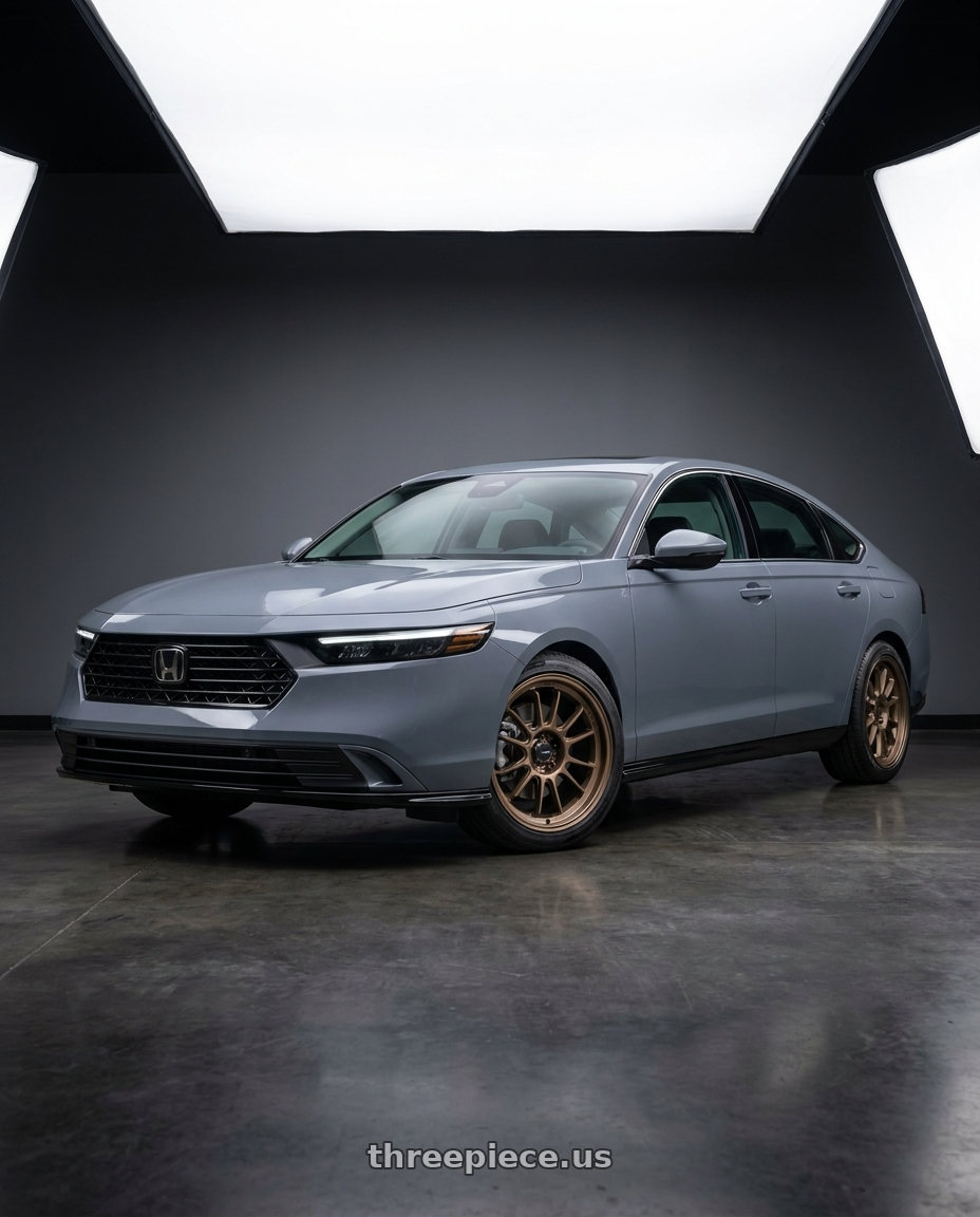 2026 Honda Accord with Konig Hypergram 5x114.3 17x8+35 Race Bronze wheels