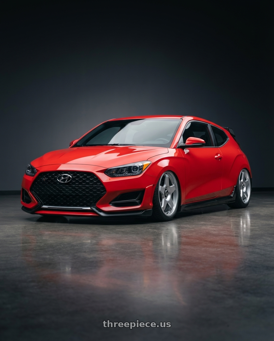 2022 Hyundai Veloster N with fifteen52 CHICANE 5x114.3 / 5x120 19x8.5 +35 SPEED SILVER (GLOSS SILVER) wheels