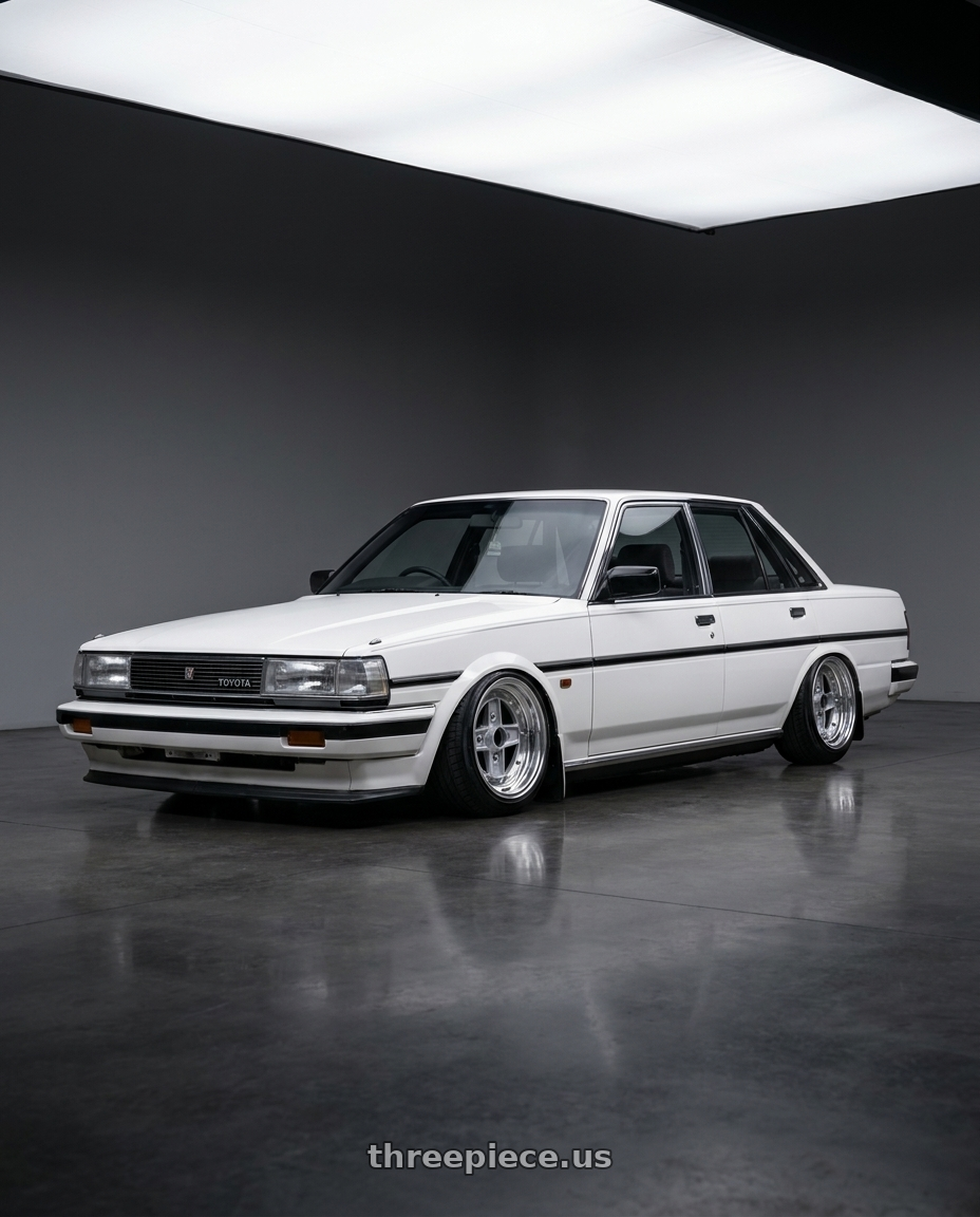 1986 toyota cressida with Speed Star Mk-II 4x114.3 13X8+-13  Silver wheels