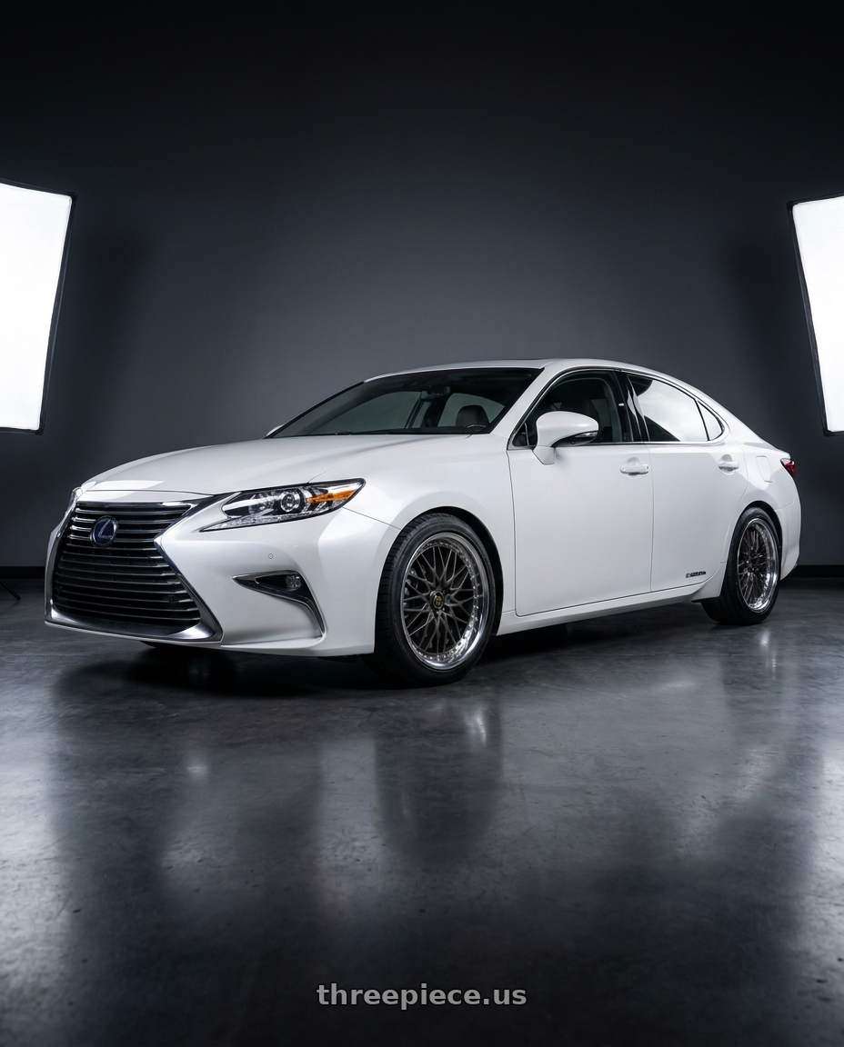 2016 Lexus ES300h with Work Vs-Xv 5x114.3 18x8.5+35 L Disk Matte Dark Gunmetal wheels