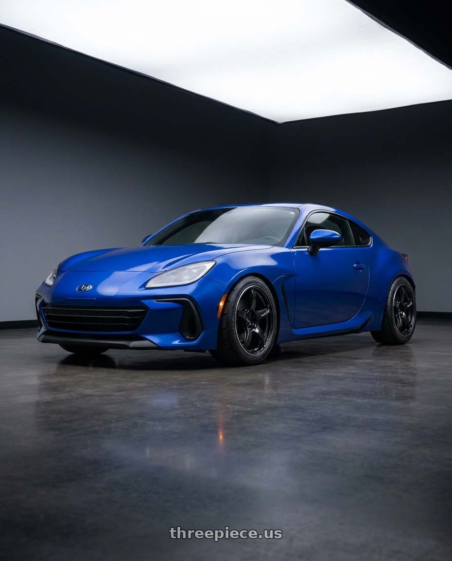 2025 subaru brz with Advan Racing TC4 5x100 18x8.5 +45 BLACK GUNMETALLIC & RING wheels