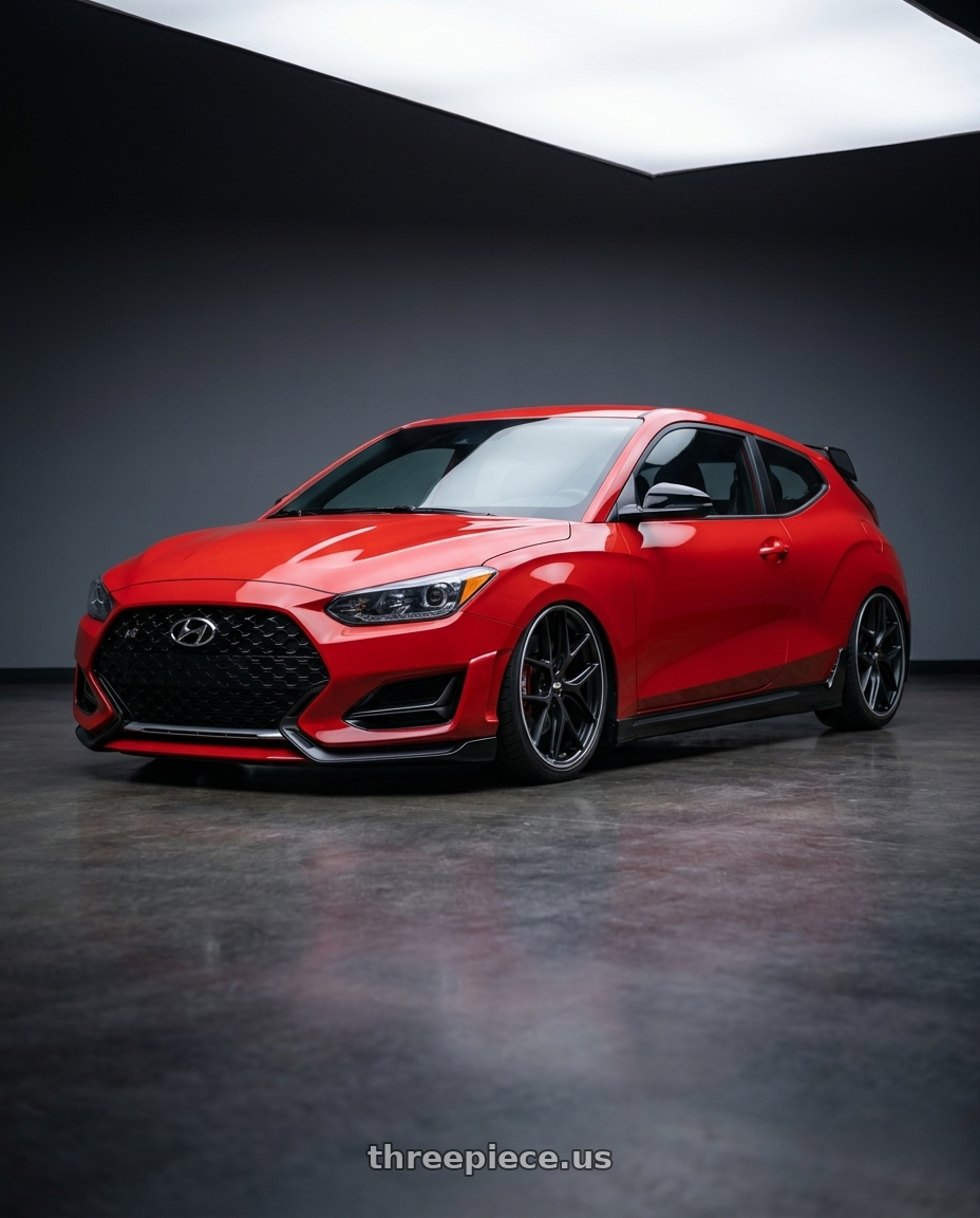 2022 Hyundai Veloster N with BBS CC-R 5x114.3 19x8.5+30 Satin Black wheels