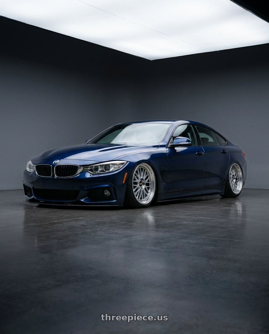 2017 F36 420i gran coupe with BBS LM 5x114.3 17x7.5+38 Diamond Silver wheels
