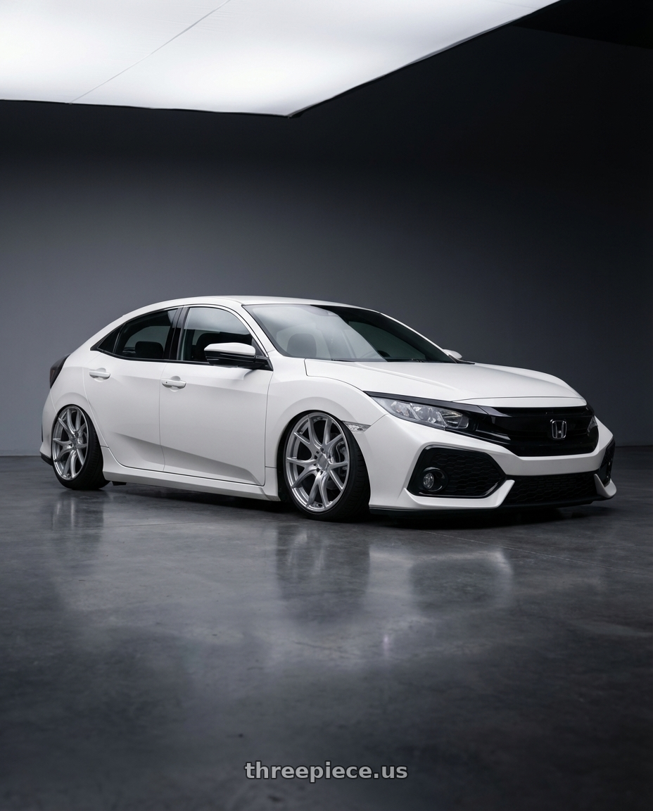 2024 Honda Civic with Ssr Gtv03 5x114.3 19x8.5+38  GLARE SILVER wheels